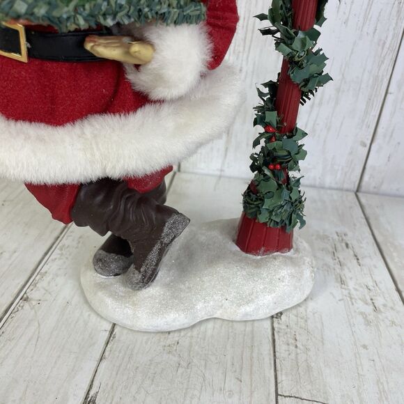 Coca-Cola Fabriche Santa W/ Drink Coke Sign Toy Train 14” Kurt Adler - Picture 3 of 11